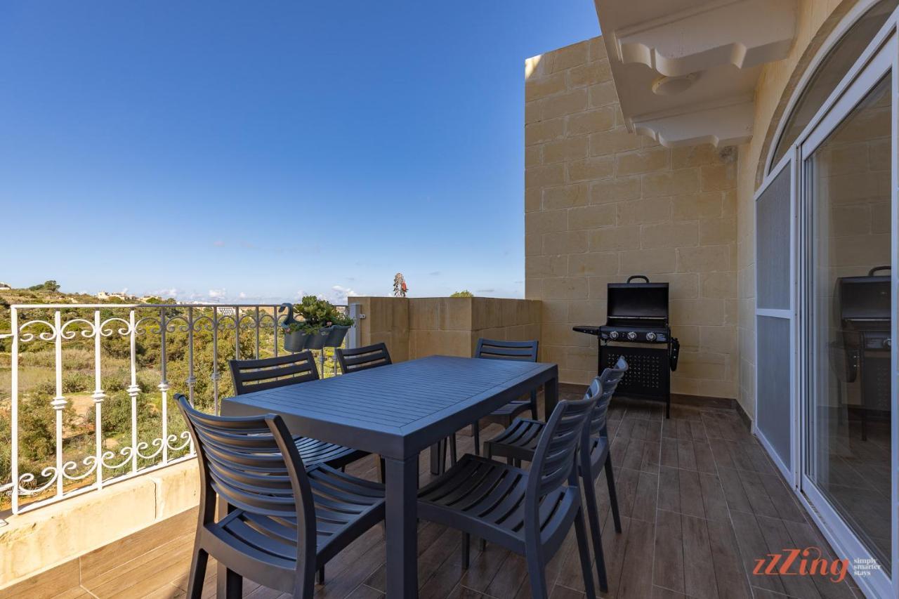 Gozo - Apartment With Stunning Views & Shared Pool Xagħra Eksteriør bilde