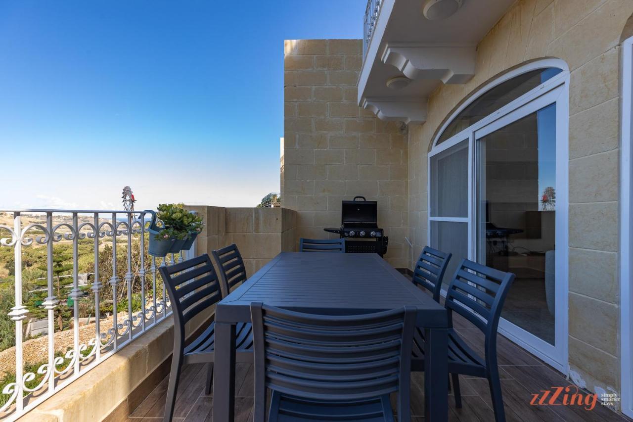 Gozo - Apartment With Stunning Views & Shared Pool Xagħra Eksteriør bilde