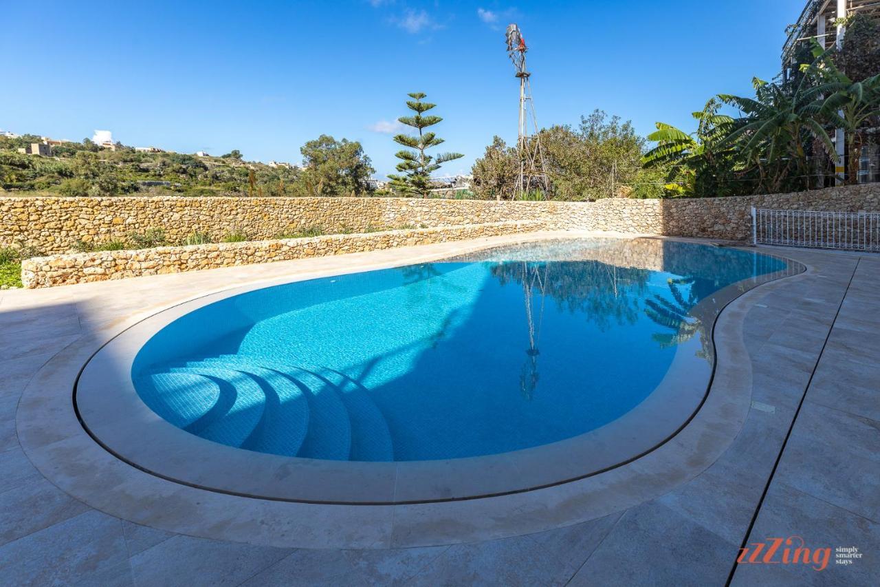 Gozo - Apartment With Stunning Views & Shared Pool Xagħra Eksteriør bilde